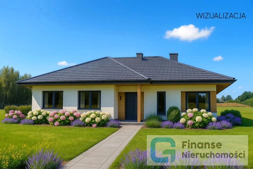 🏡 Dom w stanie surowym otwartym | Projekt „Dom w Santolinach 6” | 161,52 m² | Działka 1504 m² | Koziołki, gm. Dmosin