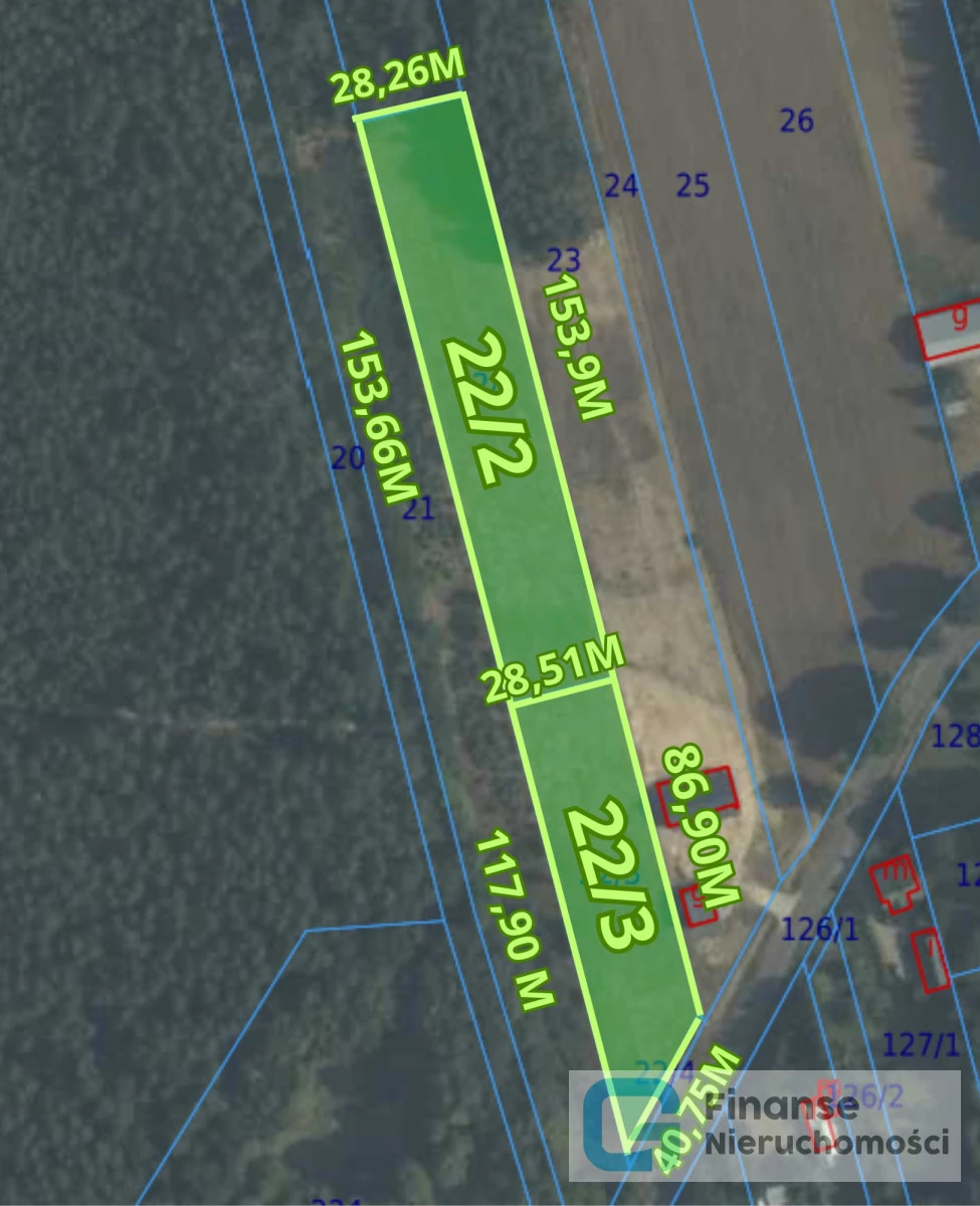 🌳 Dwie działki 7079 m² | tylko 3 km od Rawy Mazowieckiej | asfalt | media | blisko lasu