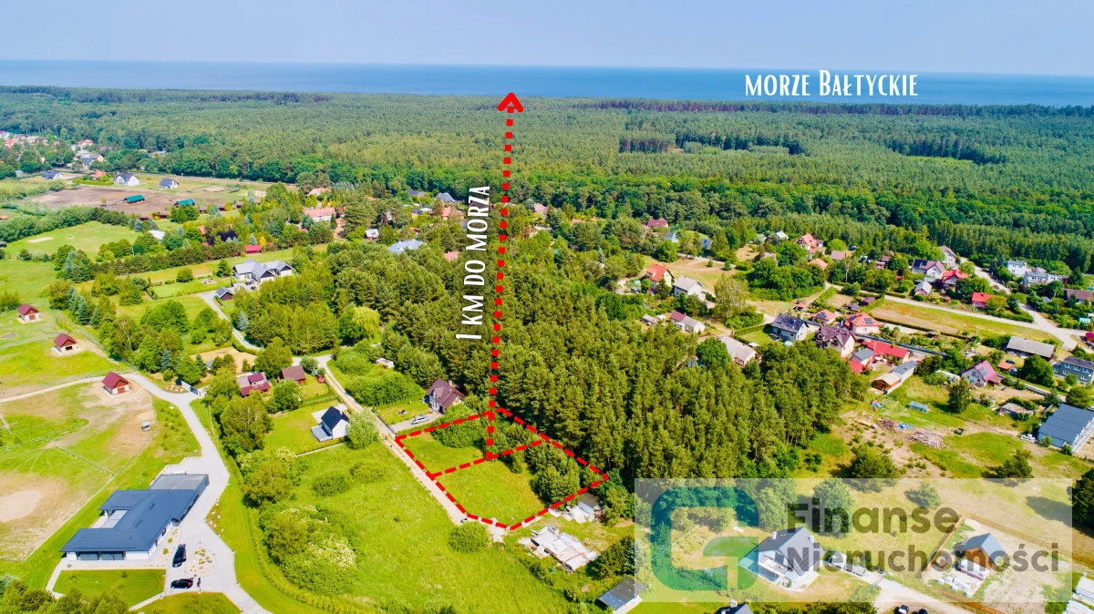 🌊 Działki budowlane przy lesie | Junoszyno | 1 km od morza | MPZP | 884–891 m²